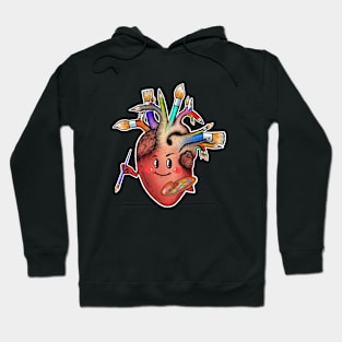 Artist human heart anatomy,artist teacher,art,artistic Hoodie